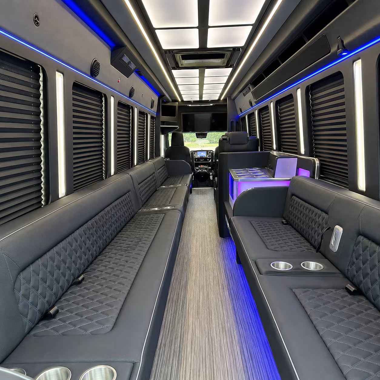 sunrise party bus rentals inside
