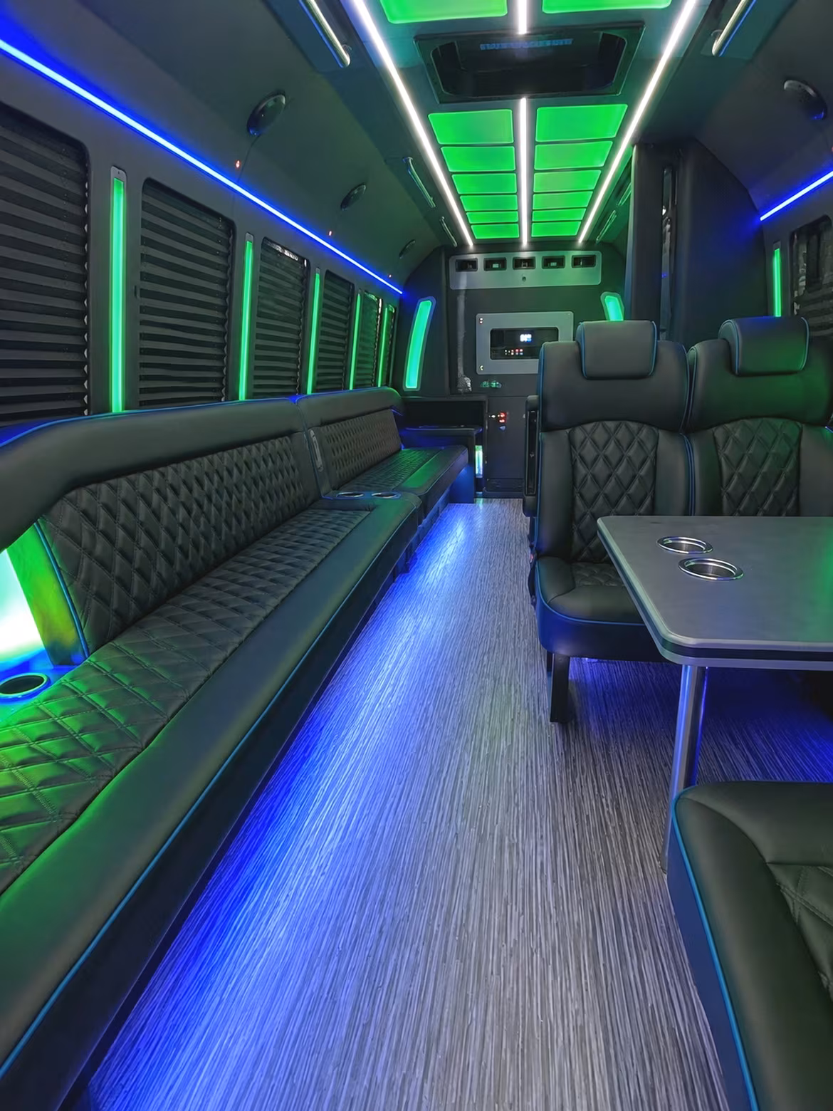 sunrise wedding party bus rental