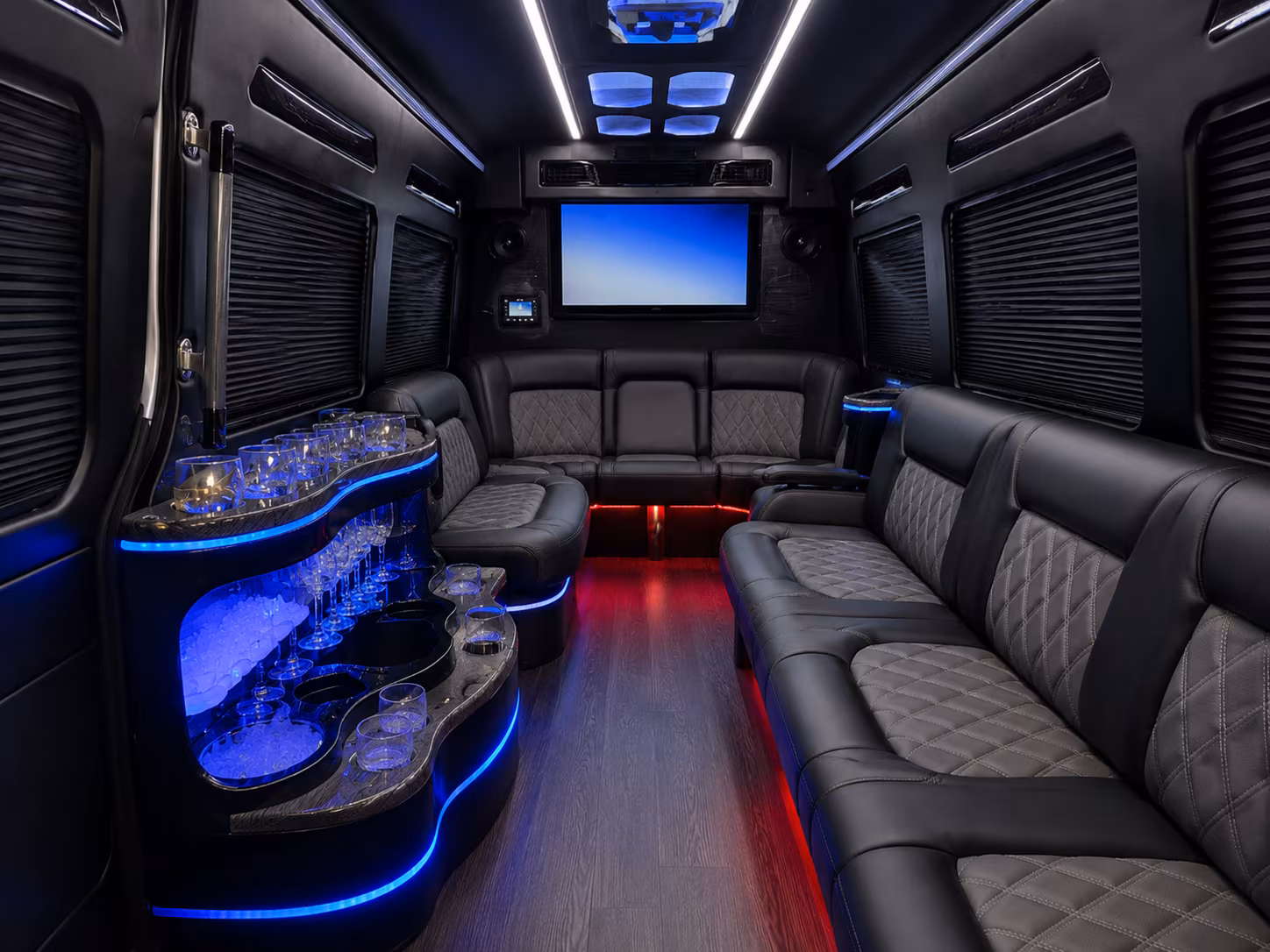 wine bar bus rentals through fort lauderdale and las olas boulevard